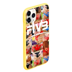 Чехол для iPhone 11 Pro Max матовый Волейбол  скрытые знаки FIVB - фото 2