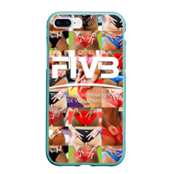 Чехол для iPhone 7Plus/8 Plus матовый Волейбол  скрытые знаки FIVB
