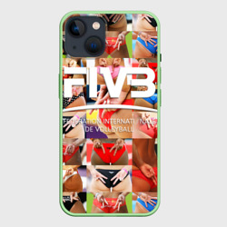 Чехол для iPhone 14 Волейбол скрытые знаки FIVB