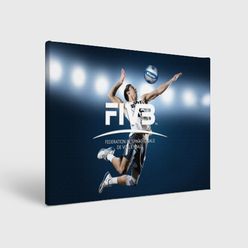 Холст прямоугольный Волейбол FIVB, цвет 3D печать