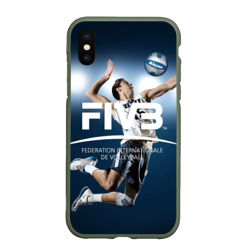 Чехол для iPhone XS Max матовый Волейбол FIVB