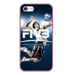 Чехол для iPhone 5/5S матовый Волейбол FIVB