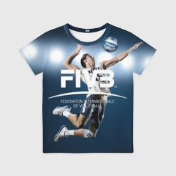 Детская футболка 3D Волейбол FIVB