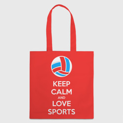 Шоппер 3D Keep calm and love sports