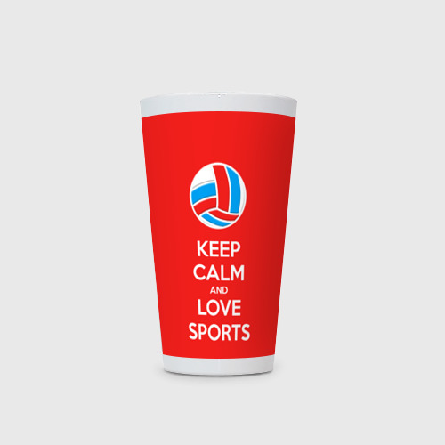 Кружка Латте Keep calm and love sports - фото 2