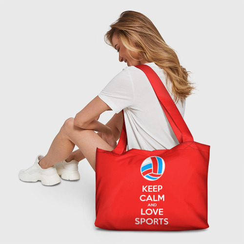 Пляжная сумка 3D Keep calm and love sports - фото 6