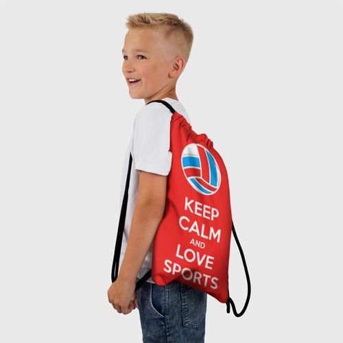 Рюкзак-мешок 3D Keep calm and love sports - фото 3