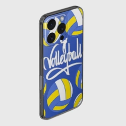 Чехол для iPhone 16 Pro Max силиконовый с защитой камеры Волейбольные мячи - фото 2