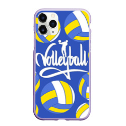 Чехол для iPhone 11 Pro матовый Волейбольные мячи