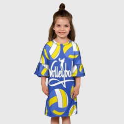 Детское платье 3D Волейбольные мячи - фото 2