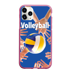 Чехол для iPhone 11 Pro матовый Волейбол  играют все