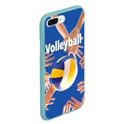 Чехол для iPhone 7Plus/8 Plus матовый Волейбол  играют все - фото 2
