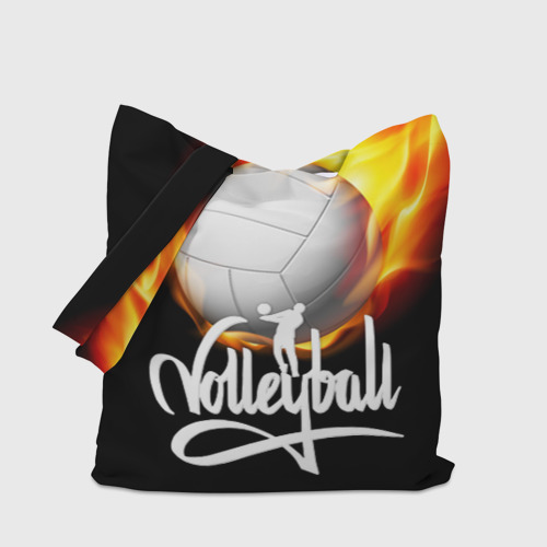 Шоппер 3D Волейбольный мяч летит в огне - фото 4