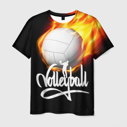 Мужская футболка 3D Волейбол 28