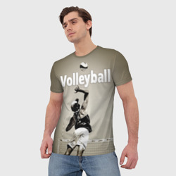 Мужская футболка 3D Волейбол 78 - фото 2