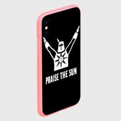 Чехол для iPhone XS Max матовый Dark souls praise the sun knight Heida - фото 2