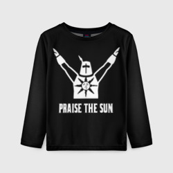 Детский лонгслив 3D Dark souls praise the sun knight Heida