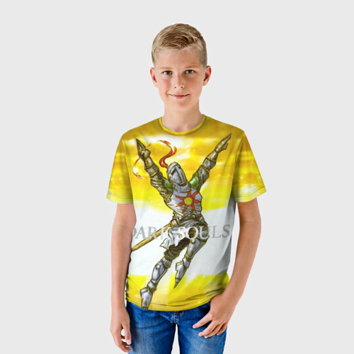 Детская футболка 3D с принтом Dark Souls 9, фото на моделе #1