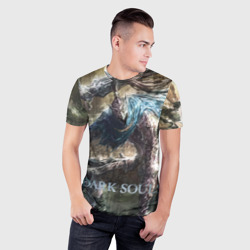 Мужская футболка 3D Slim Dark souls - knight - фото 2