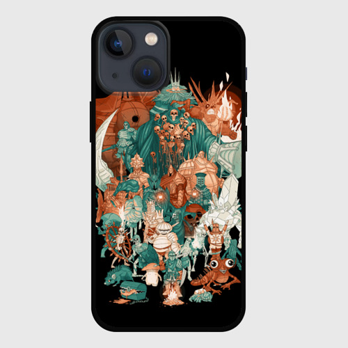 Чехол для iPhone 13 mini Knights dark souls 