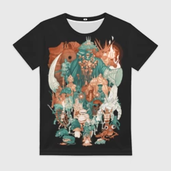 Женская футболка 3D Knights dark souls 