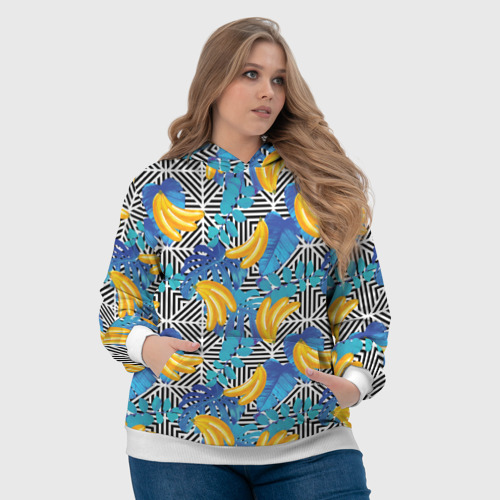 Женская толстовка 3D Banana pattern, цвет 3D печать - фото 6