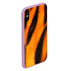 Чехол для iPhone XS Max матовый Шкура тигра - фото 2