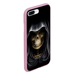 Чехол для iPhone 7Plus/8 Plus матовый Скелет в капюшоне - фото 2