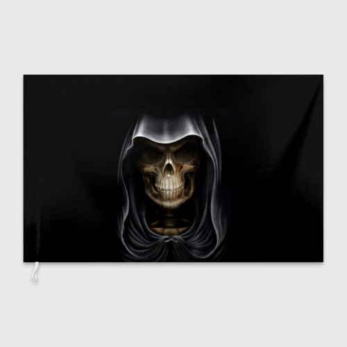Флаг 3D Скелет в капюшоне - фото 3