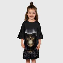Детское платье 3D Скелет в капюшоне - фото 2
