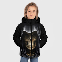 Зимняя куртка для мальчиков 3D Скелет в капюшоне - фото 2