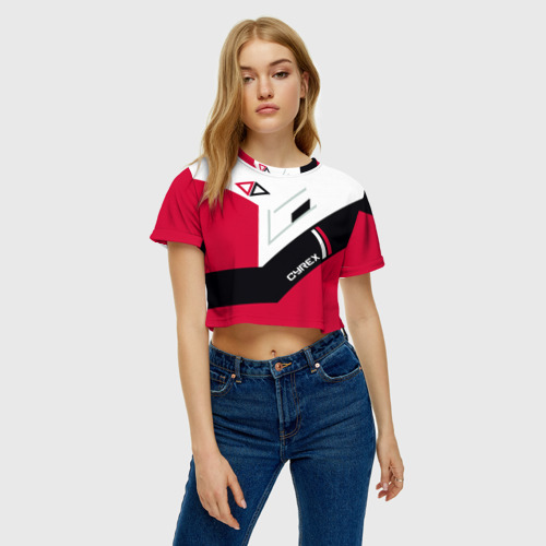 Женская футболка Crop-top 3D Cyrex, цвет 3D печать - фото 4