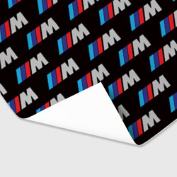 Бумага с принтом BMW M для любого человека, вид спереди №3. Цвет основы: белый