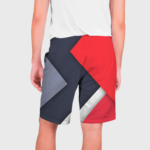Мужские шорты 3D Полосы, цвет 3D печать - фото 2