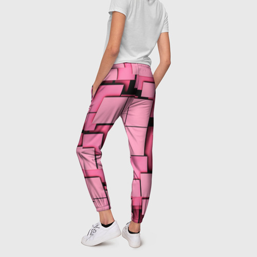 Женские брюки 3D Кубики, цвет 3D печать - фото 4