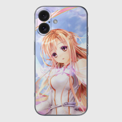 Чехол для iPhone 16 силиконовый с защитой камеры Asuna anime