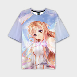 Мужская футболка oversize 3D Asuna anime