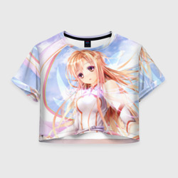 Женская футболка Crop-top 3D Asuna anime