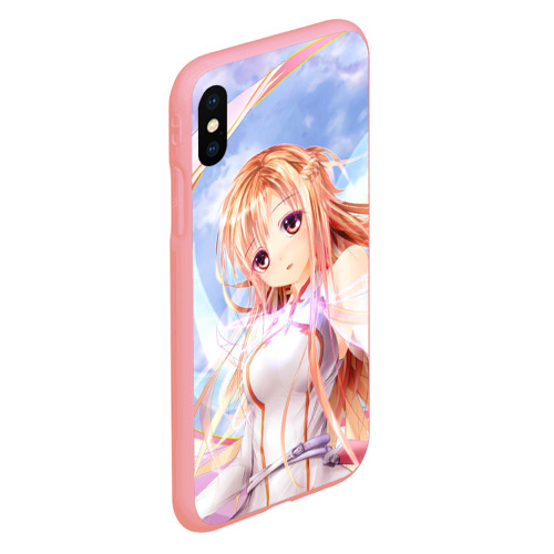 Чехол для iPhone XS Max матовый Asuna anime, цвет баблгам - фото 3