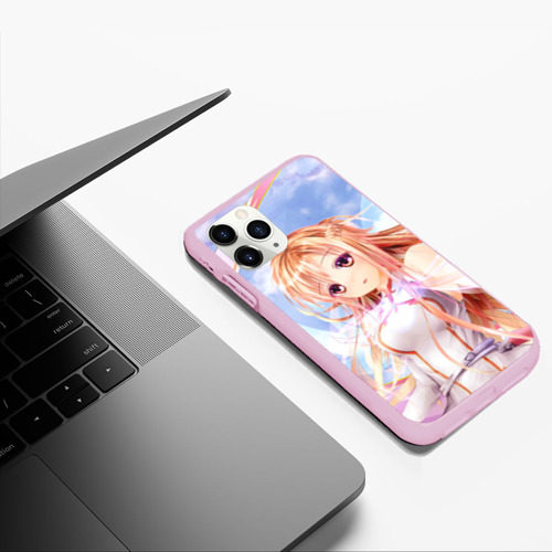 Чехол для iPhone 11 Pro Max матовый Asuna anime, цвет розовый - фото 5