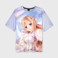 Женская футболка oversize 3D Asuna anime