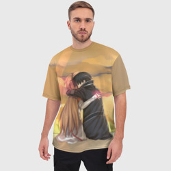 Мужская футболка oversize 3D Хаг Кирито - фото 2
