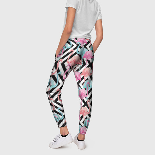 Женские брюки 3D Flamingo, цвет 3D печать - фото 4