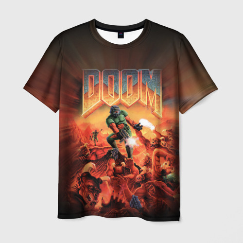 Мужская футболка с принтом Doom 1993, вид спереди №1