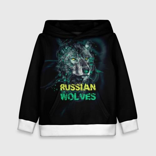 Детская толстовка 3D Russian wolves