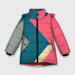 Зимняя куртка для девочек 3D Полосы