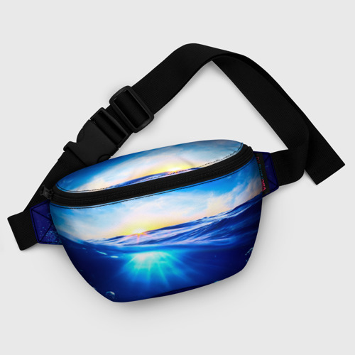 Поясная сумка 3D с принтом Океан, фото #5