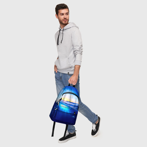 Рюкзак 3D с принтом Океан, фото #5