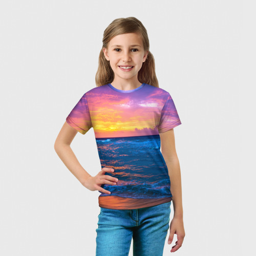 Детская футболка 3D Море, цвет 3D печать - фото 5