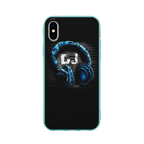 Чехол для Apple iPhone X силиконовый матовый DJ Фото 01 Чехол для Apple iPhone X силиконовый матовый DJ Фото 01